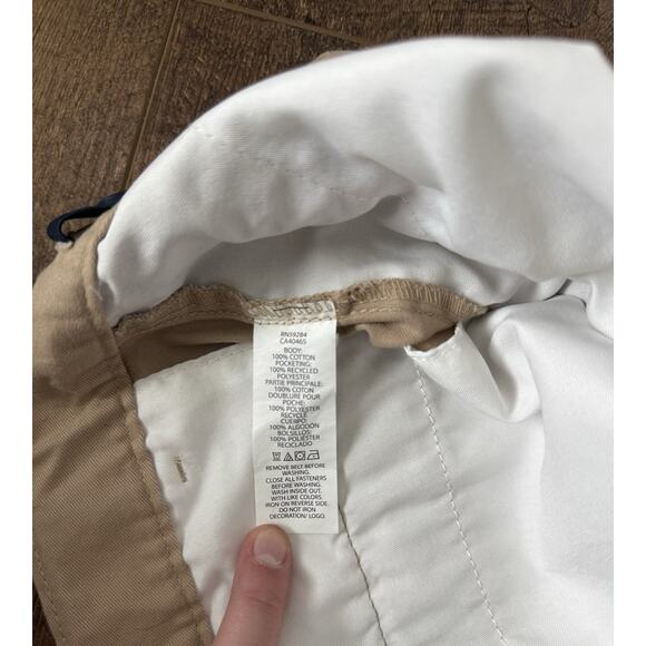 NWT Children's Place Boys Khaki Shorts Chino Flat Front School Uniform Adjustabl - Picture 4 of 4